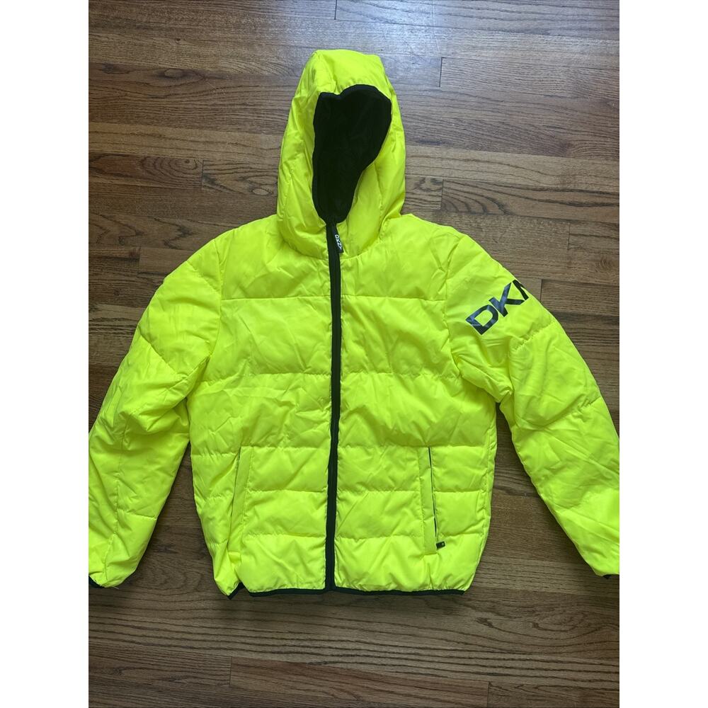 DKNY Men’s Puffer Jacket Size M Yellow